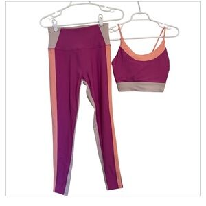 Sage Collective Colorblock Activewear Set Size Small